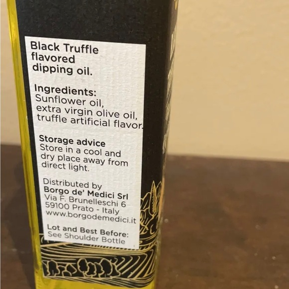 Sagra Del Tartufo Truffle Flavored Dipping Oil Made In Italy Exp 08/23 8.4 Fl Oz - Picture 3 of 5
